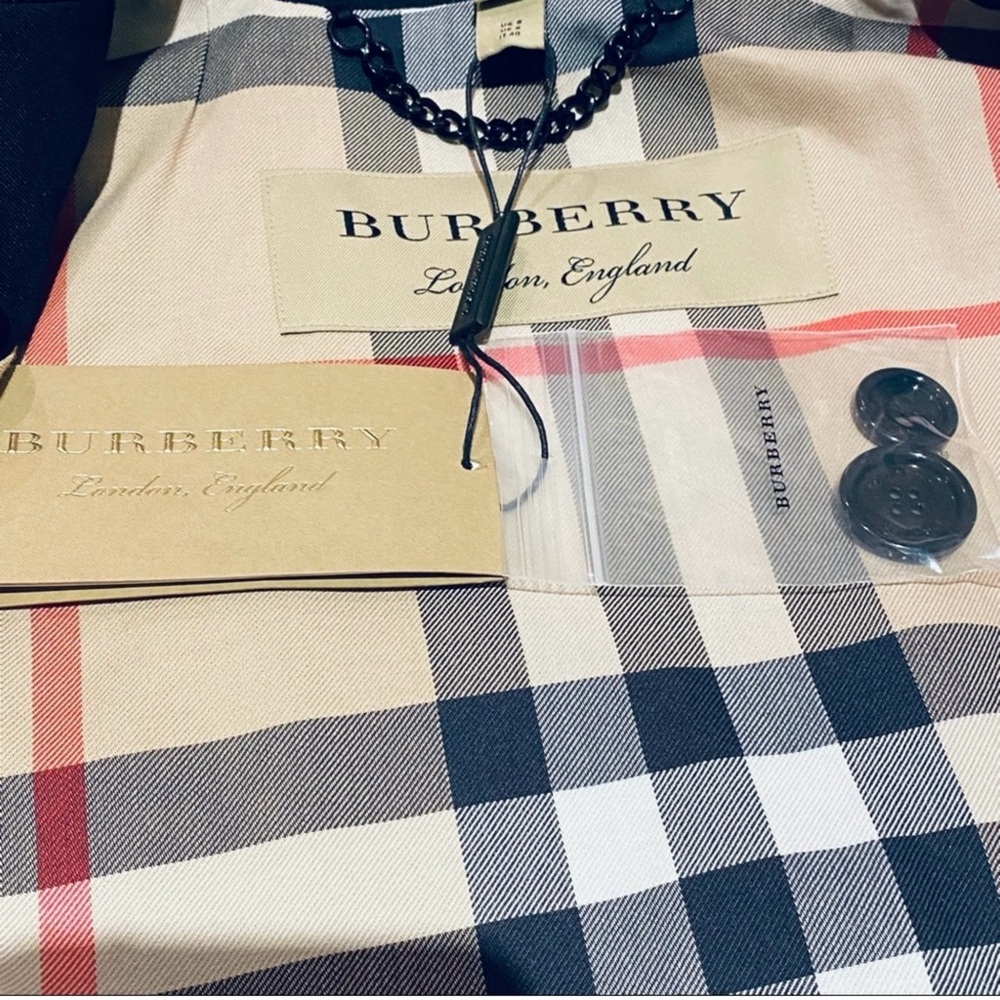 Burberry Navy Trench Coat - Picture 12 of 13